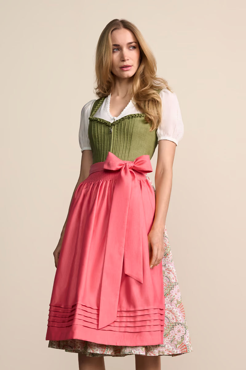 Kruger Long Dirndl 2pcs. 70cm "Aletta" green