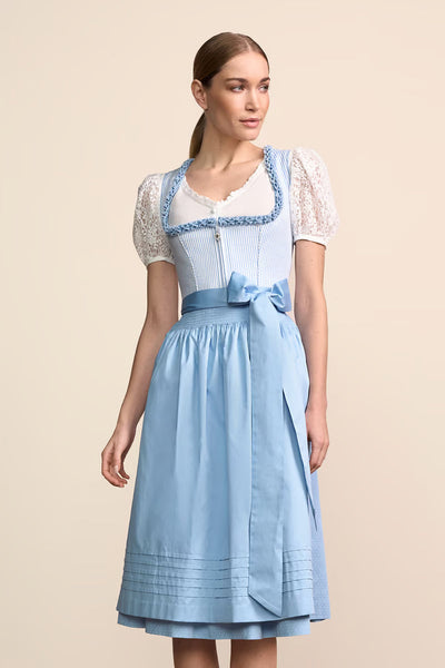 Kruger Arwen Long Dirndl, Blue — 70cm 2pc Set