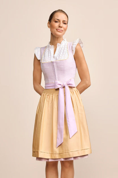 Kruger Midi Dirndl 2pcs. 60cm "Inessa" purple (36,38)