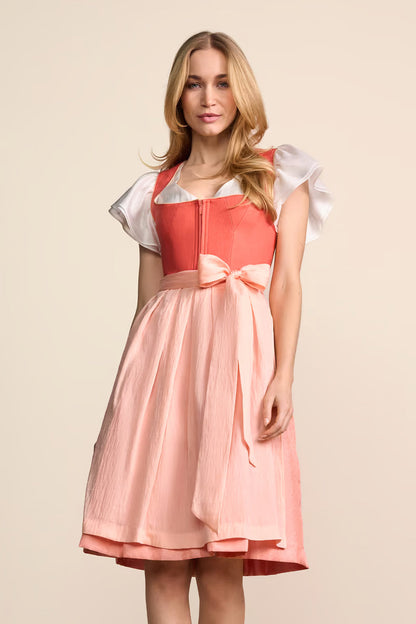Kruger Sylphira Midi Dirndl, Pink — 60cm 2pc Set