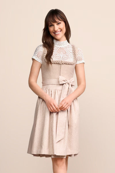 (new) Kruger Midi Dirndl 2pcs. 60cm "Liza" beige