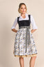Kruger Long Dirndl 2pcs. 70cm "Lona" black (size 38)
