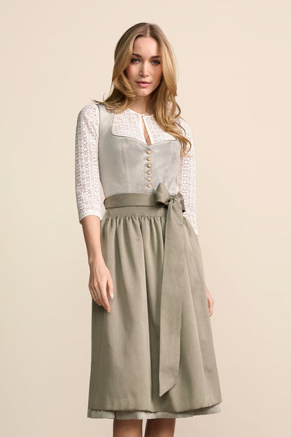 Kruger Long Dirndl 2pcs. 70cm "Leonela" green