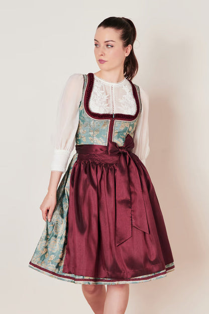 Kruger Imelda Midi Dirndl, Green — 60cm 2pc Set