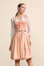 Kruger Midi Dirndl 2pcs. 60cm "Aliona" pink