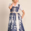 Kruger Long Dirndl 2pcs. 70cm "Quiana" blue (size 36 only)