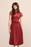 Kruger Long Dirndl 2pc 70cm "Zanira" red