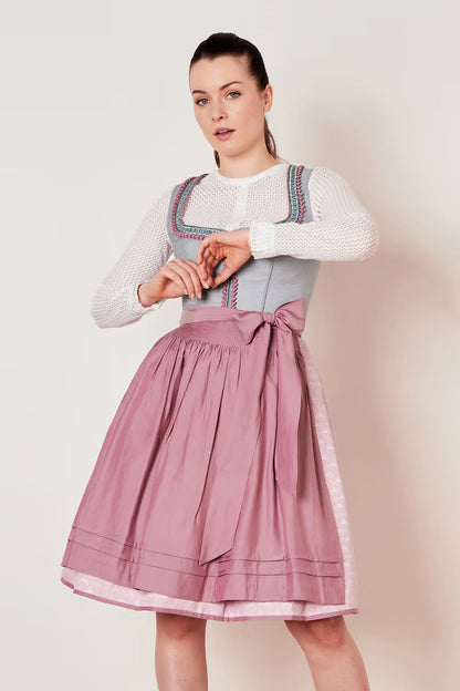 Kruger Ileana Midi Dirndl, Blue — 60cm 2pc Set