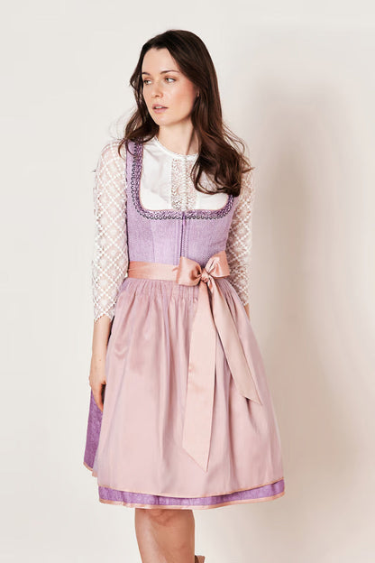 Kruger Midi Dirndl 2pcs. 60cm "Amaya" purple (size 44)