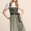 Kruger Midi Dirndl 2pcs. 60cm "Avara" olive