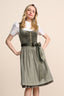 Kruger Midi Dirndl 2pcs. 60cm "Avara" olive