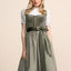 Kruger Long Dirndl 2pcs. 70cm "Avara" olive