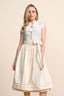 Kruger Long Dirndl 2pcs. 70cm "Calantha" beige