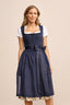 Kruger Long Dirndl 2pcs. 70cm "Jadea" blue (low stock)