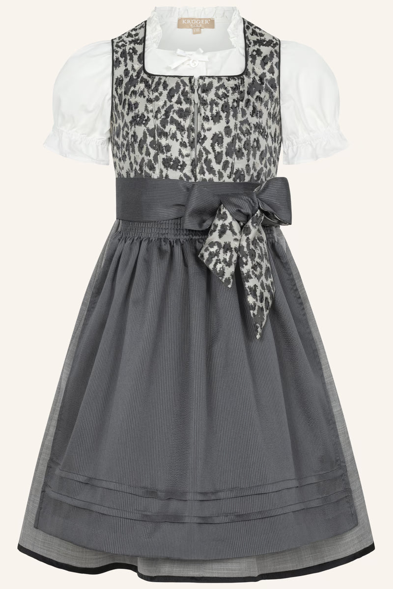 Kruger Girls Dirndl 3 pcs. "Carly" gray