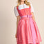 Kruger Midi Dirndl 2pcs. 60cm "Amandine" red (low stock)