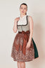 Kruger Midi Dirndl 2pcs. 60 cm "ASTERIA" green (low stock)