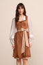 (new) Kruger Midi Dirndl 2pcs. 60cm "Nelda" brown