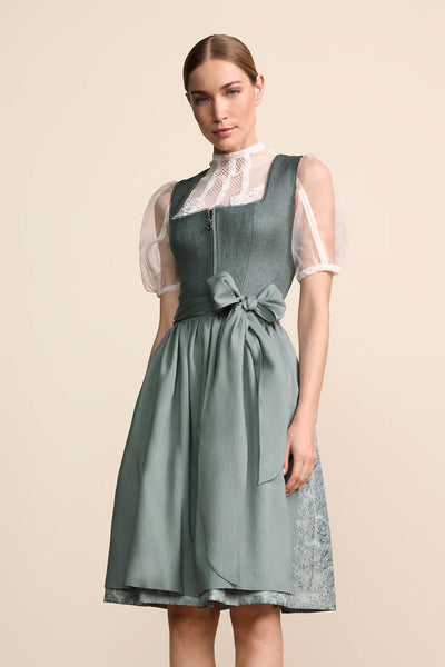 Kruger Midi Dirndl 2pcs. 60cm "Katelyn" green