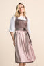 Kruger Long Dirndl 2pcs. 70cm "Ceressida" brown