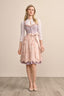 Kruger Midi Dirndl 2pcs. 60cm "Marybelle" purple (low stock)