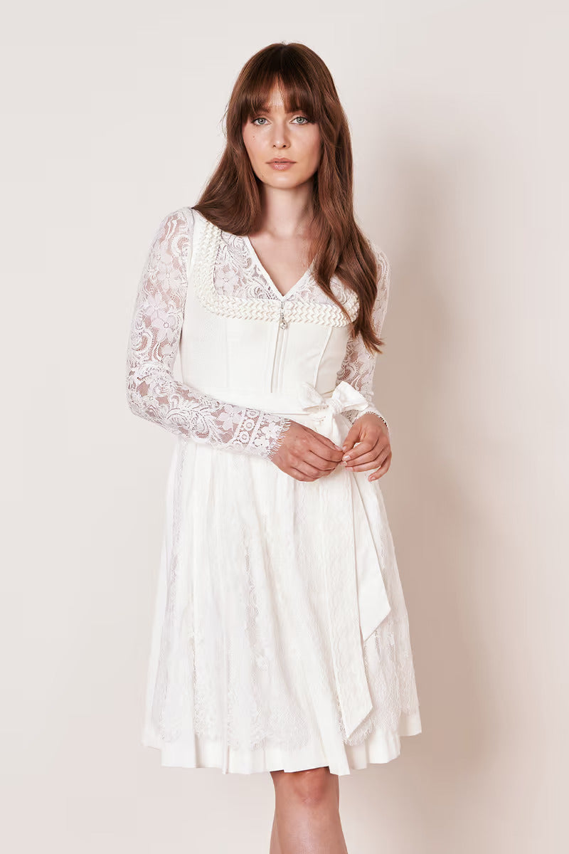 Kruger Wedding Dirndl 2pcs. 60cm "Iva" ecru