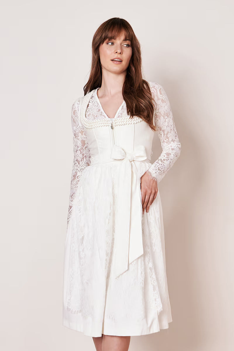 Kruger Wedding Dirndl 2pcs. 70cm "Iva" ecru