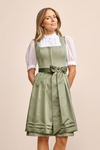 Kruger Midi Dirndl 2pcs. 60cm "Lillie" green