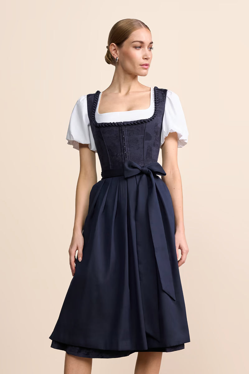 Kruger Calyssia Long Dirndl, Blue — 70cm 2pc Set