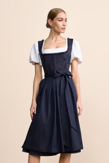 Kruger Calyssia Long Dirndl, Blue — 70cm 2pc Set