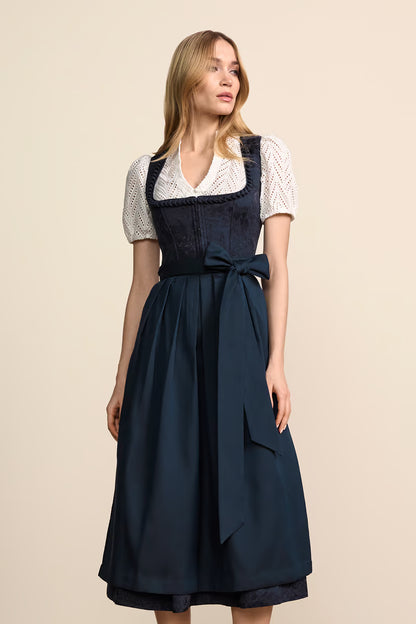 Kruger Calyssia Maxi Dirndl, Blue — 80cm 2pc Set