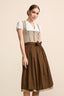 Kruger Long Dirndl 2pcs. 70cm "Micaela" brown
