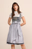(new) Kruger Midi Dirndl 2pcs. 60cm "Milda" gray