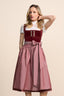 Kruger Long Dirndl 2pcs. 70cm "Milda" red (size 40)