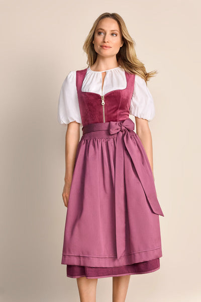 Kruger Long Dirndl 2pcs. 70cm "Ayuna" pink