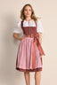 Kruger Midi Dirndl 2pcs. 60cm "Elja" red