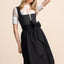 Kruger Midi Dirndl 2pcs. 60cm "Alarisea" black
