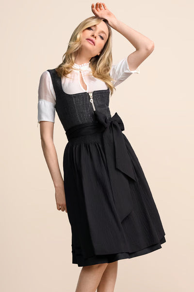 Kruger Midi Dirndl 2pcs. 60cm "Alarisea" black
