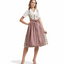 Berwin Long Dirndl 2pcs. 70cm "Mina" pink