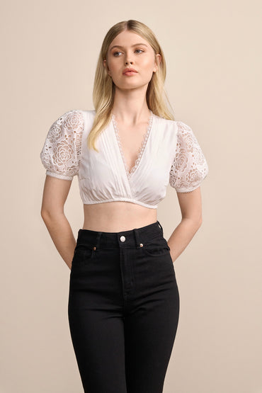 Kruger Geli dirndl blouse in ecru