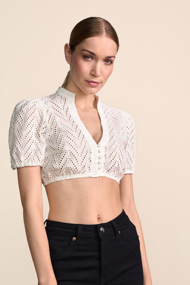 Kruger Ilvy dirndl blouse in ecru