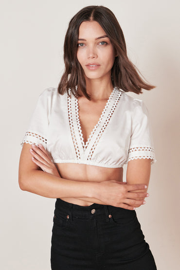 Kruger Naira dirndl blouse in ecru