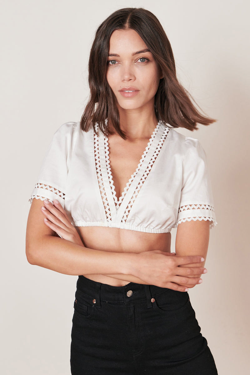 Kruger Naira dirndl blouse in ecru