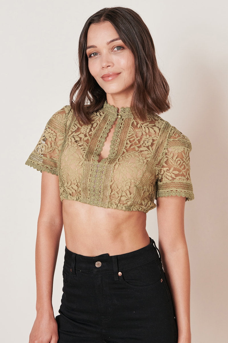 Kruger Benedicta dirndl blouse in green