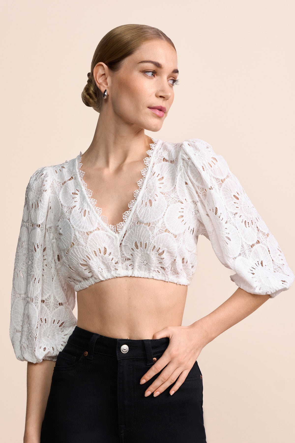 Kruger Elyanna dirndl blouse in ecru