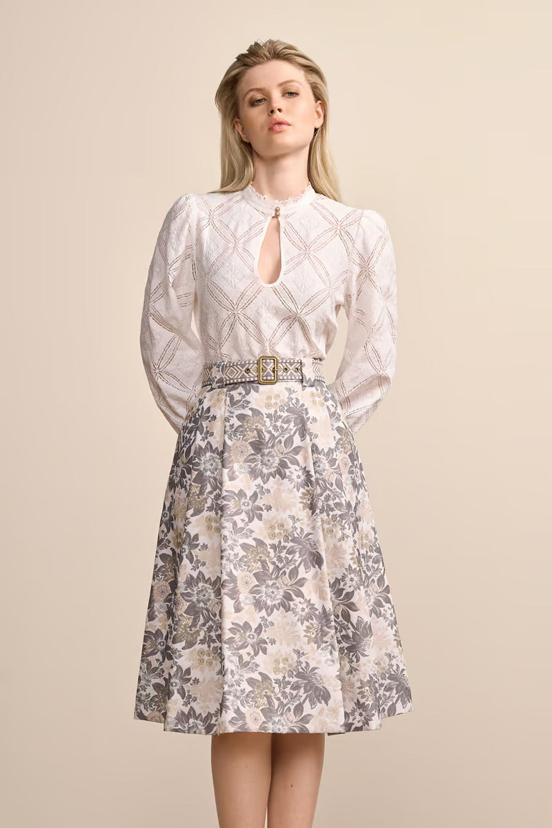 Kruger Trad Blouse 1pc.  "Dannika" Ecru
