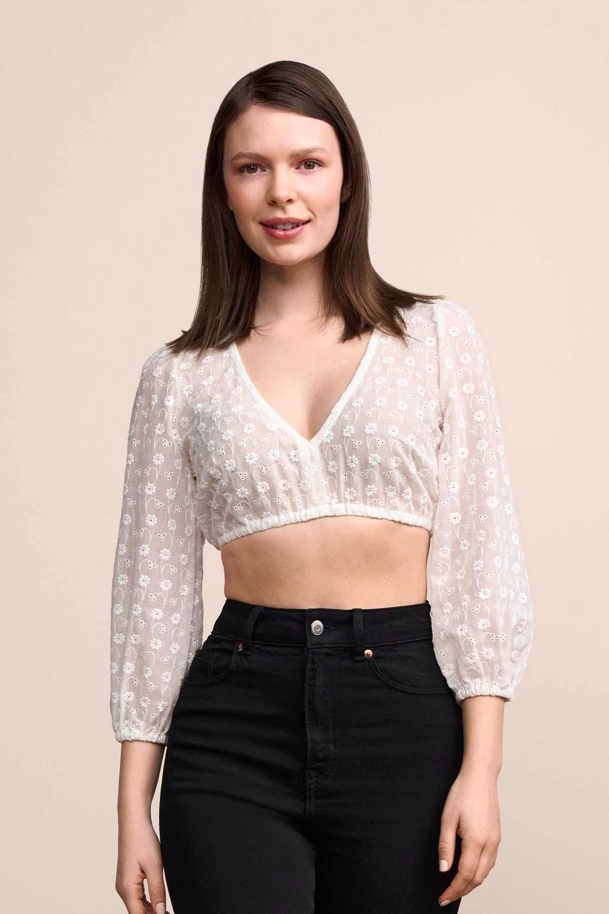 Kruger Signe dirndl blouse in ecru