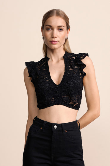 Kruger Lorea dirndl blouse in black