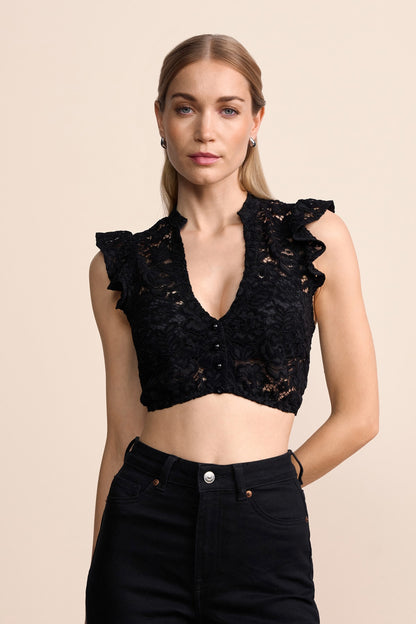 Kruger Lorea dirndl blouse in black