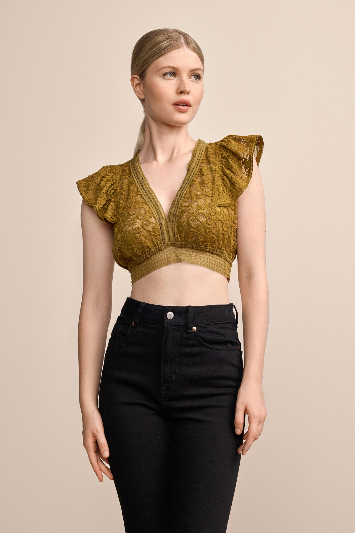 Kruger Saralena dirndl blouse in yellow